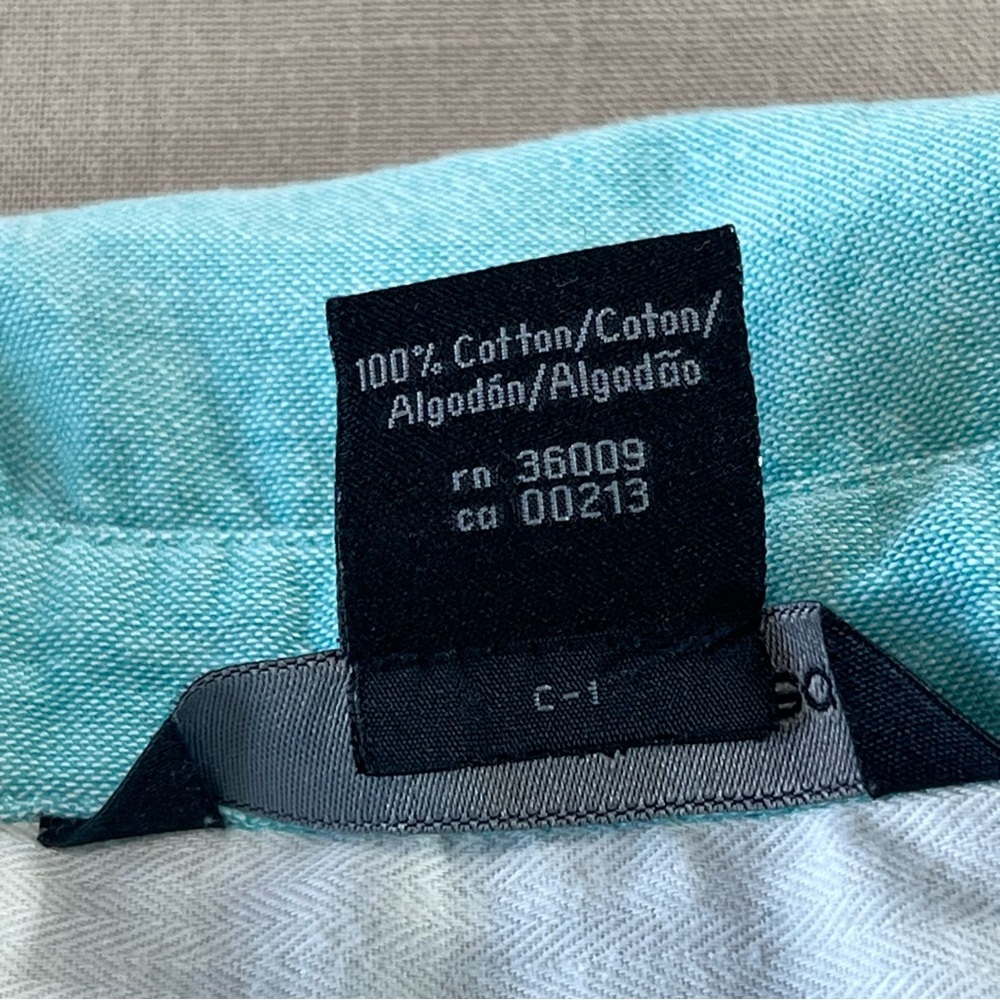 Calvin Klein Jeans Women’s XL Aqua Button-Up Shirt 100% Cotton Long Sleeve - Picture 11 of 14